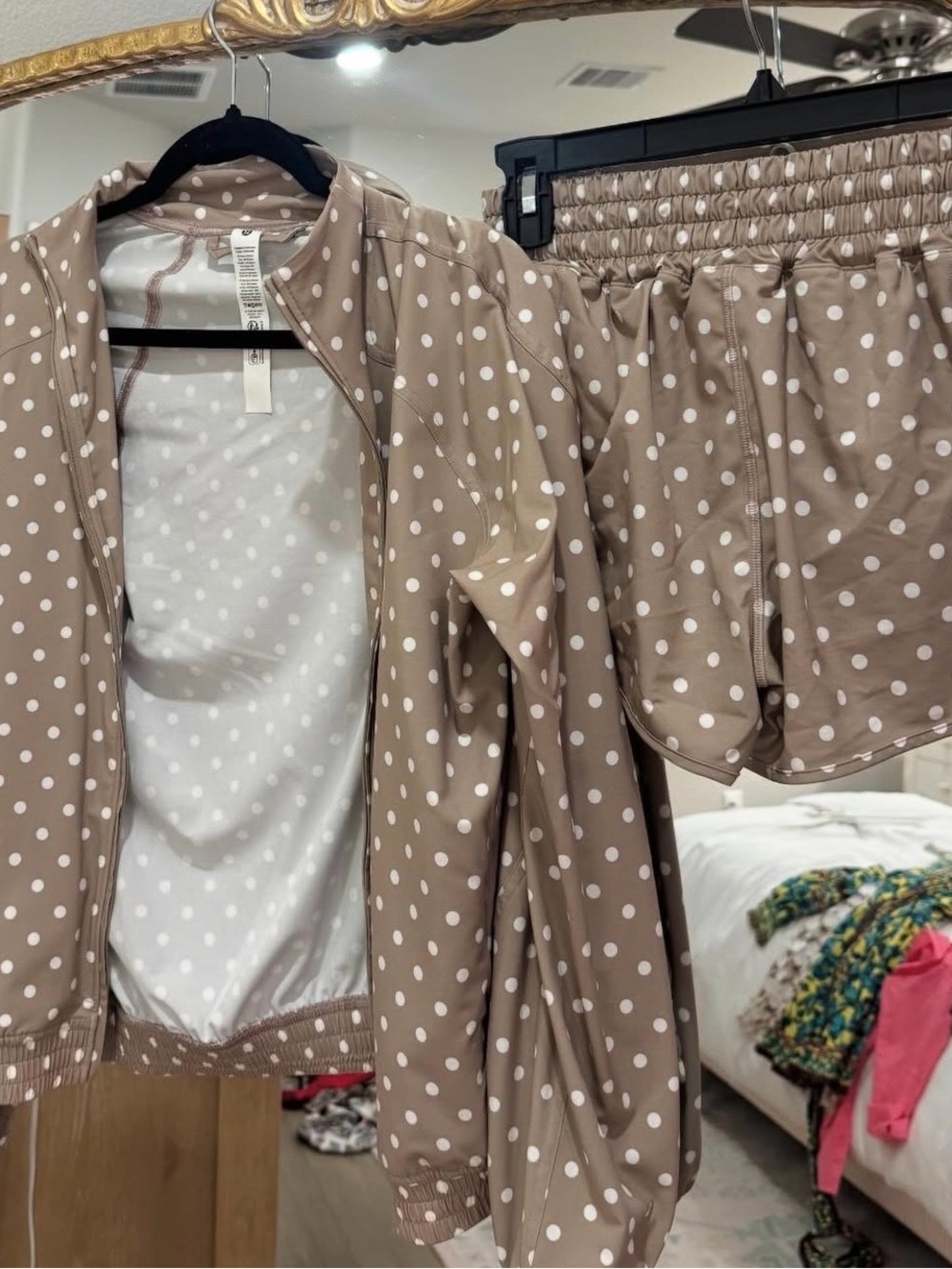 Lululemon Polka Dot Jacket and Shorts Set